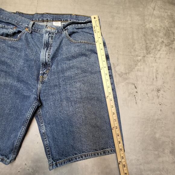 Levis 505 Shorts Mens 37 Blue Denim Regular Fit Jean 5 Pocket Zip Fly Casual - Picture 5 of 9